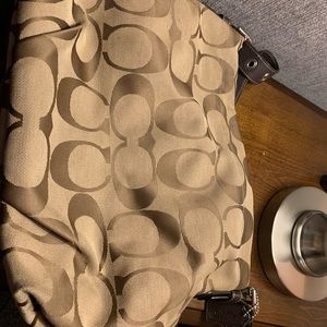 Brown coach crossbody bag